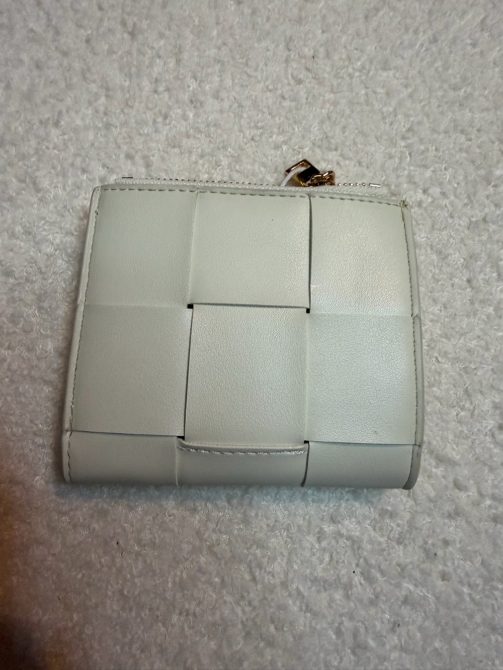 Urban Expressions Woven Compact Card Holder - Cream